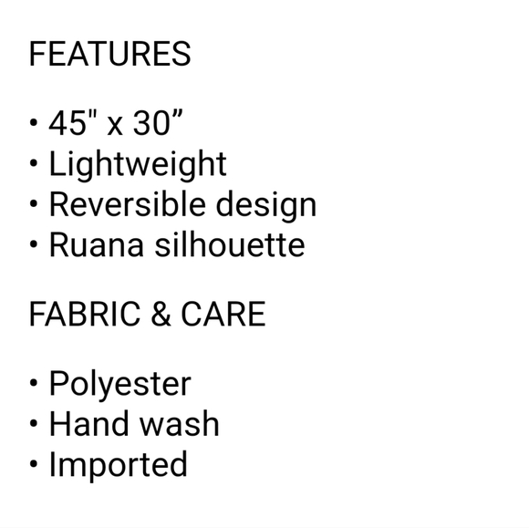 REVERSIBLE Poncho O/S fits most - Picture 5 of 8